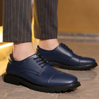 Herresko Derby – Skinn – Kapptå – Formell Passform – Gummisåle – Elegant Stil