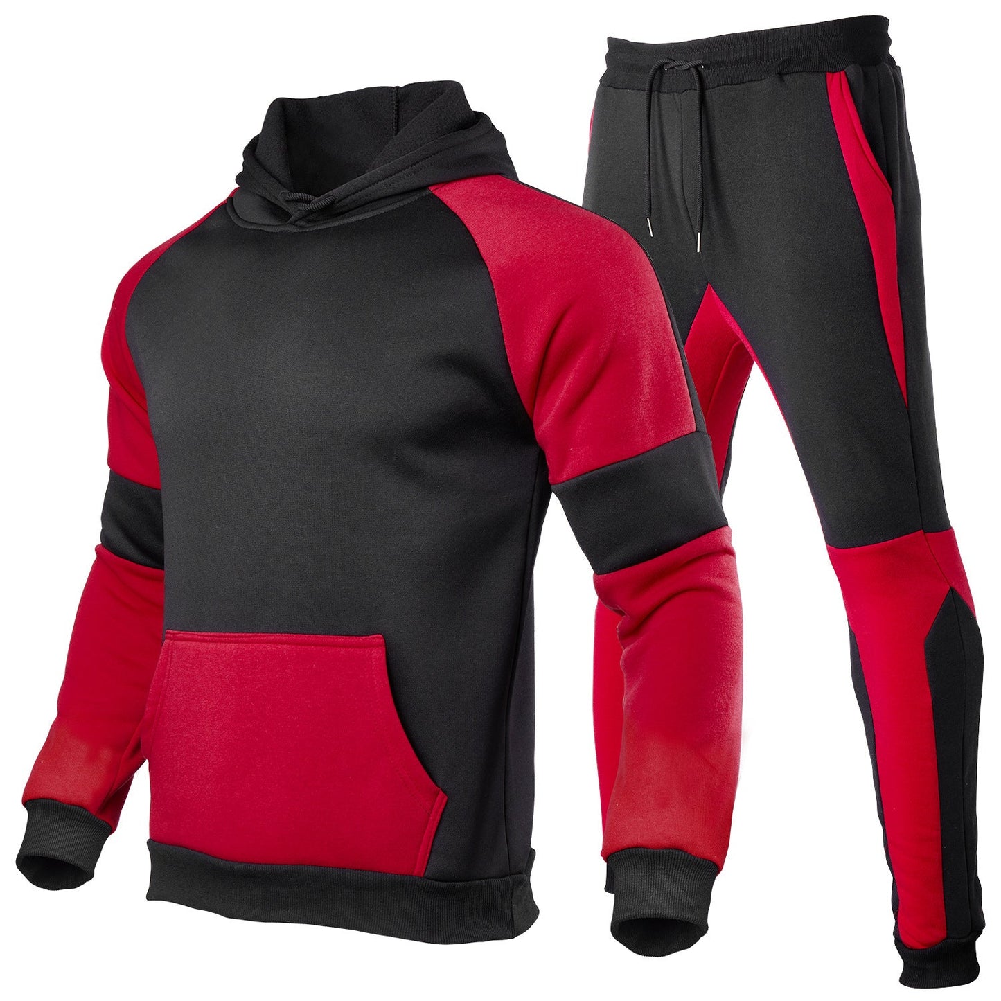Unisex joggedress – avslappet passform – bomullsblanding – kontrastsøm detaljer