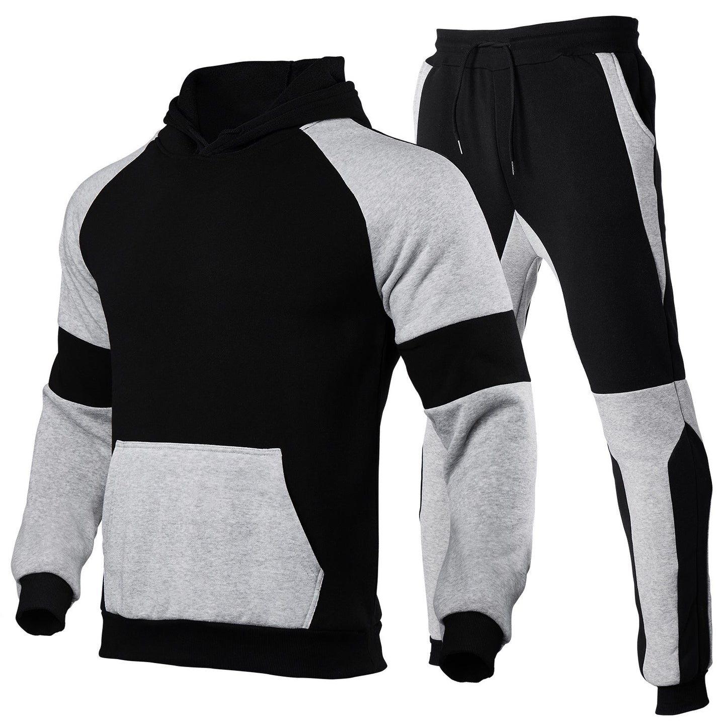 Unisex joggedress – avslappet passform – bomullsblanding – kontrastsøm detaljer
