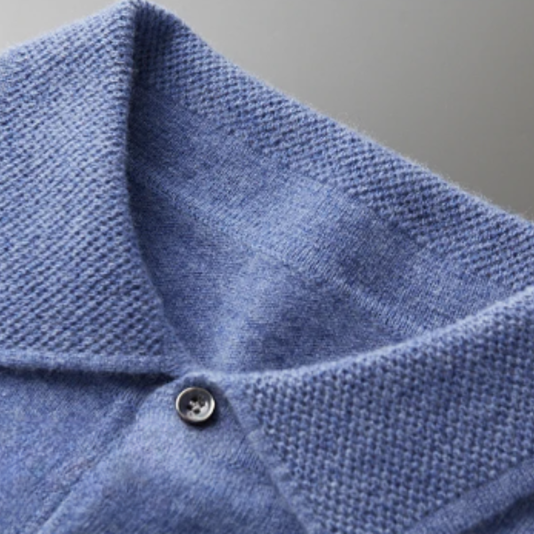 Herregenser poloskjorte – Merinoull – Standard passform – Ribbestrikket kant – Smart casual