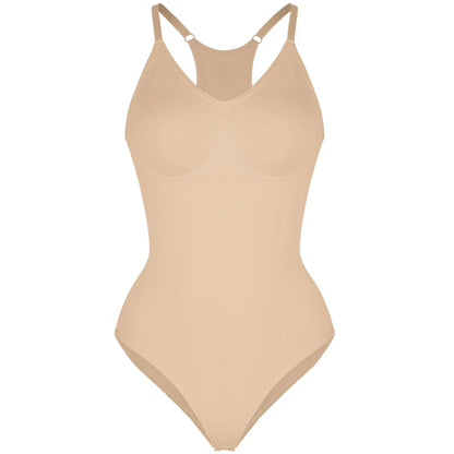 Dam Body Shapewear – Sömlös Passform – Magkontroll – Skulpturformad Racerback
