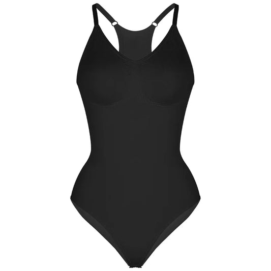 Dam Body Shapewear – Sömlös Passform – Magkontroll – Skulpturformad Racerback