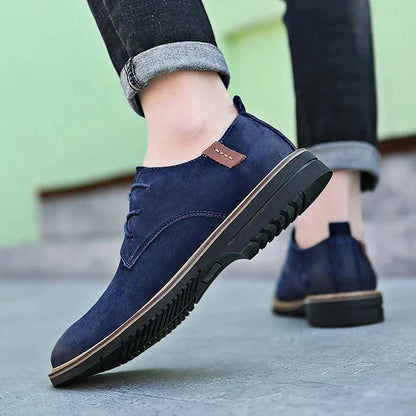 Herrskor Oxfords – Läder – Klassisk Passform – Sluten Snörning – Polerad Formell Stil
