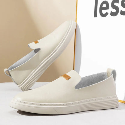 Herrskor Mokasiner – Skinn – Slip-On – Låg Profil – Bekväm Passform