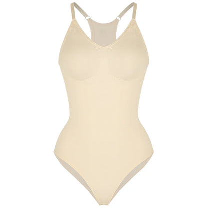 Dam Body Shapewear – Sömlös Passform – Magkontroll – Skulpturformad Racerback