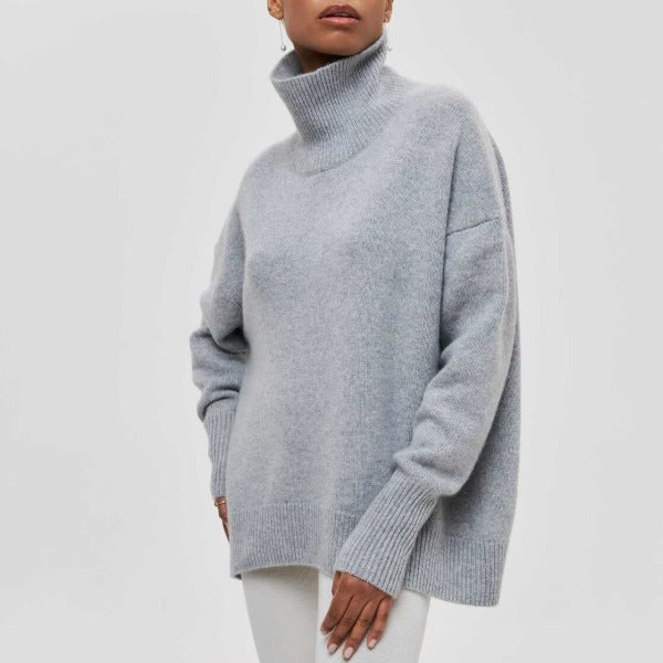 Koselig Komfort Turtleneck i Chic Elegance Koksstil for kvinner