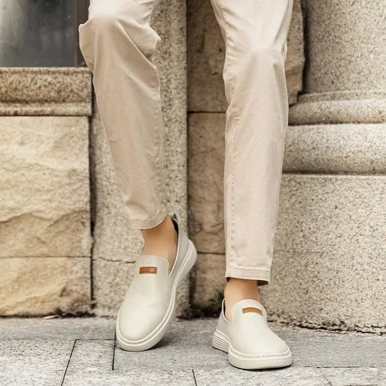 Herrskor Mokasiner – Skinn – Slip-On – Låg Profil – Bekväm Passform