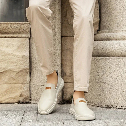 Herrskor Mokasiner – Skinn – Slip-On – Låg Profil – Bekväm Passform