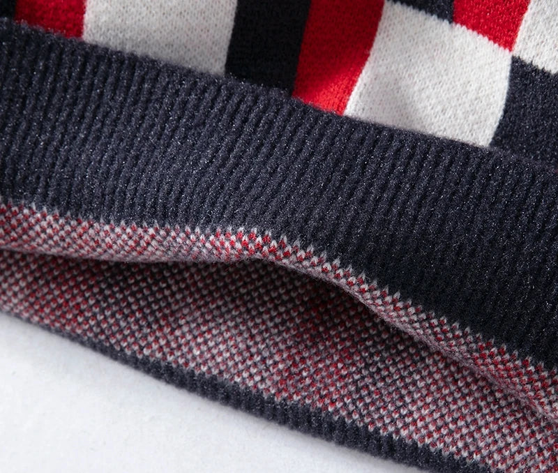 Tjock Vintertröja Med Hög Hals i Kashmir För Män