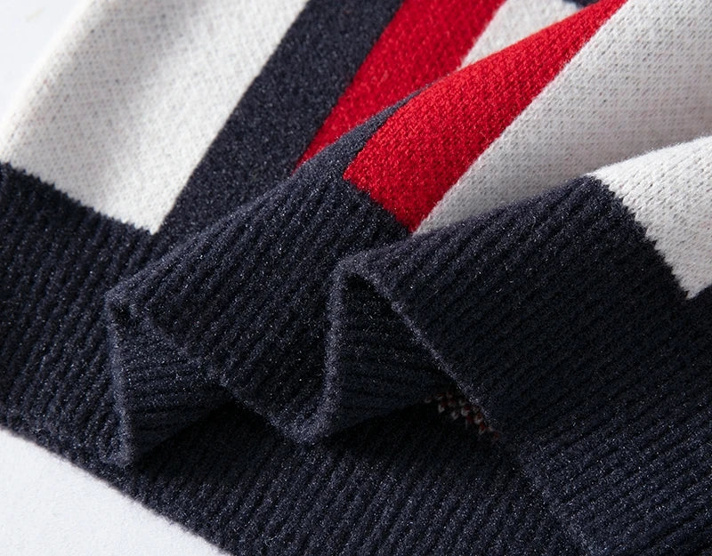 Tjock Vintertröja Med Hög Hals i Kashmir För Män