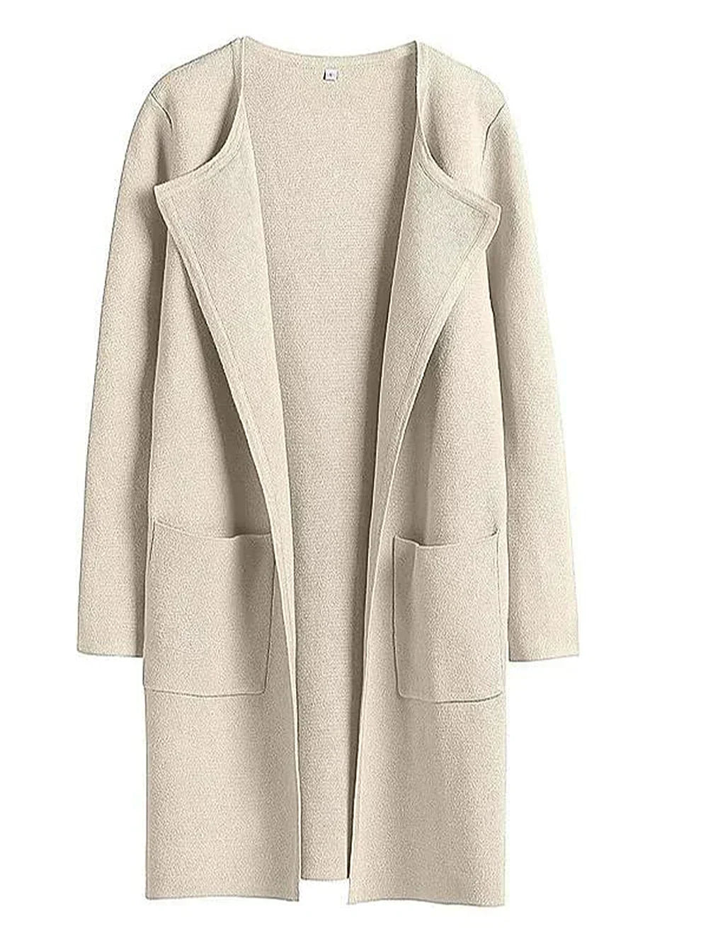 Damekåpe – Avslappet passform – Knelengde – Bred krage – Minimalistisk stil
