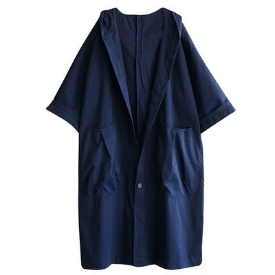 Damparkas - Vattentät - Loose Fit - Huva - Stora klaffickor