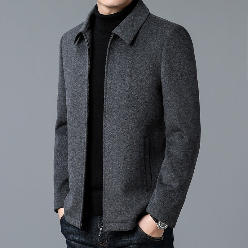 Herrejakke – Smal passform – Strukturert snitt – Glidelåslukking – Elegant stil