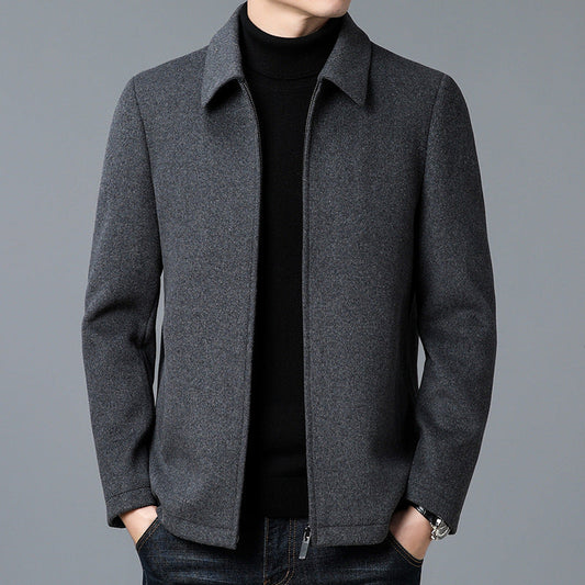 Herrejakke – Smal passform – Strukturert snitt – Glidelåslukking – Elegant stil