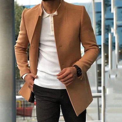 Herrjacka – Slim Fit – Ullblandning – Skräddarsydd – Minimalistisk Design