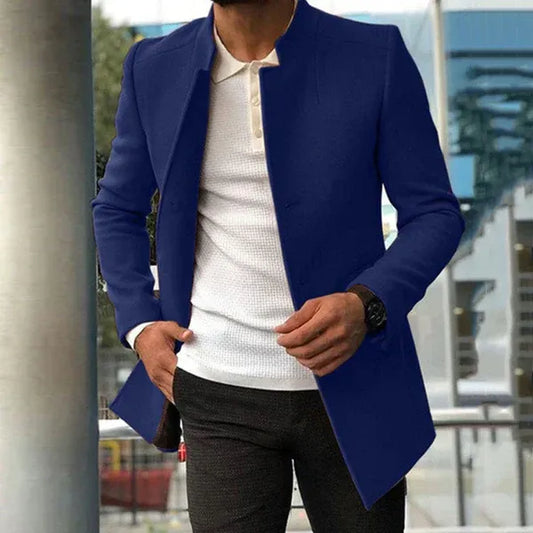 Herrjacka – Slim Fit – Ullblandning – Skräddarsydd – Minimalistisk Design