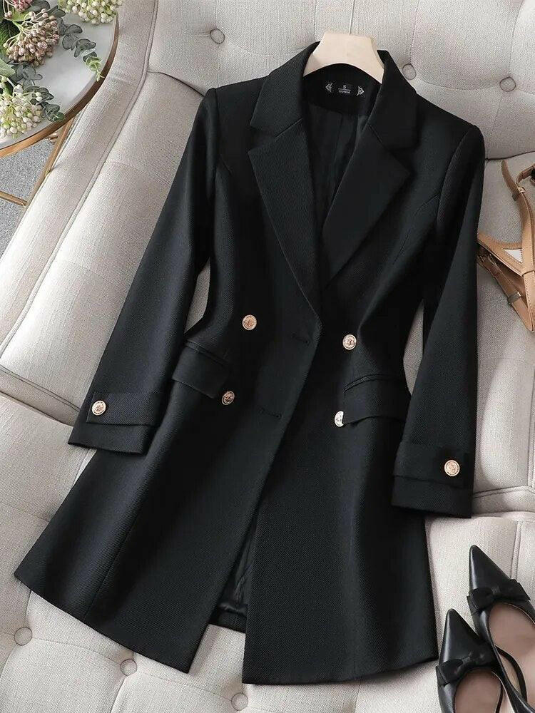Dam Trenchcoat – Skräddarsydd Passform – Dubbelspränd – Strukturerad Design